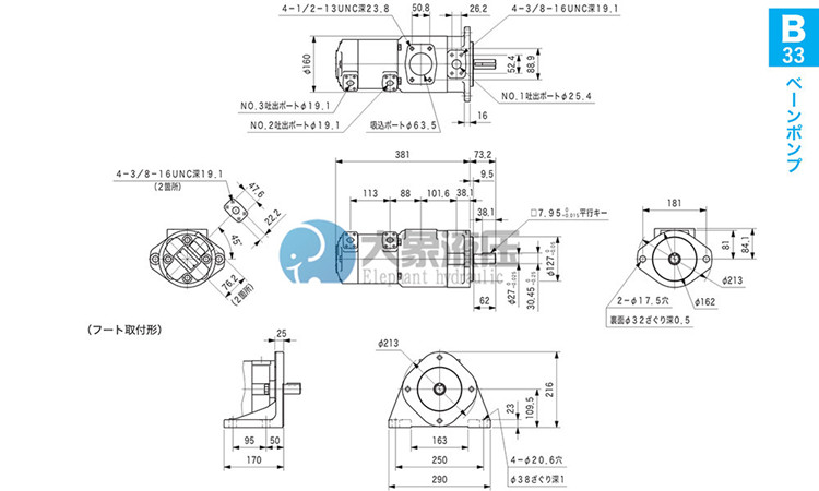 东京计器SQP系列三联叶片泵技术参数